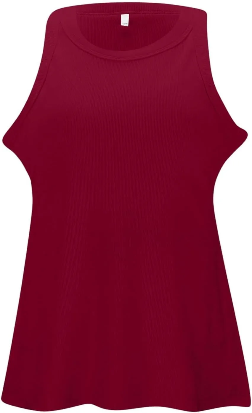 Women's Cotton Tank Top with Shelf Bra Adjustable Spaghetti Strap Camisole Soft Touch Casual Tops Basic Cami Tanks