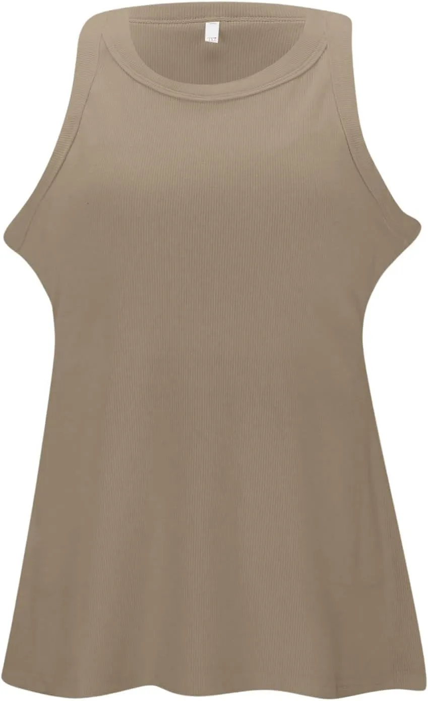 Women's Cotton Tank Top with Shelf Bra Adjustable Spaghetti Strap Camisole Soft Touch Casual Tops Basic Cami Tanks