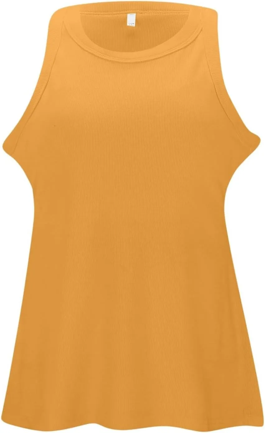 Women's Cotton Tank Top with Shelf Bra Adjustable Spaghetti Strap Camisole Soft Touch Casual Tops Basic Cami Tanks