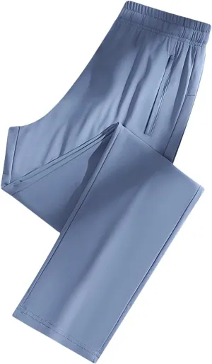 Women's Elastic Waist Summer Solid Color Casual Dressy Loose Fit Fashion Pants