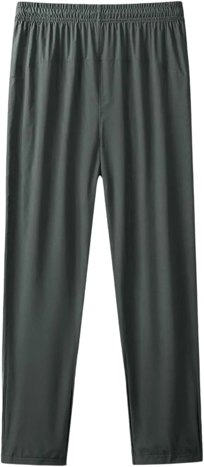 Women's Elastic Waist Summer Solid Color Casual Dressy Loose Fit Fashion Pants