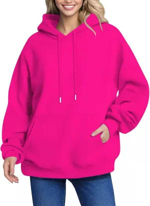 Womens Hoodies Pullover Oversized Plus Size Fleece Hooded Sweatshirts Winter Sweaters Y2k Hoodie with Pockets