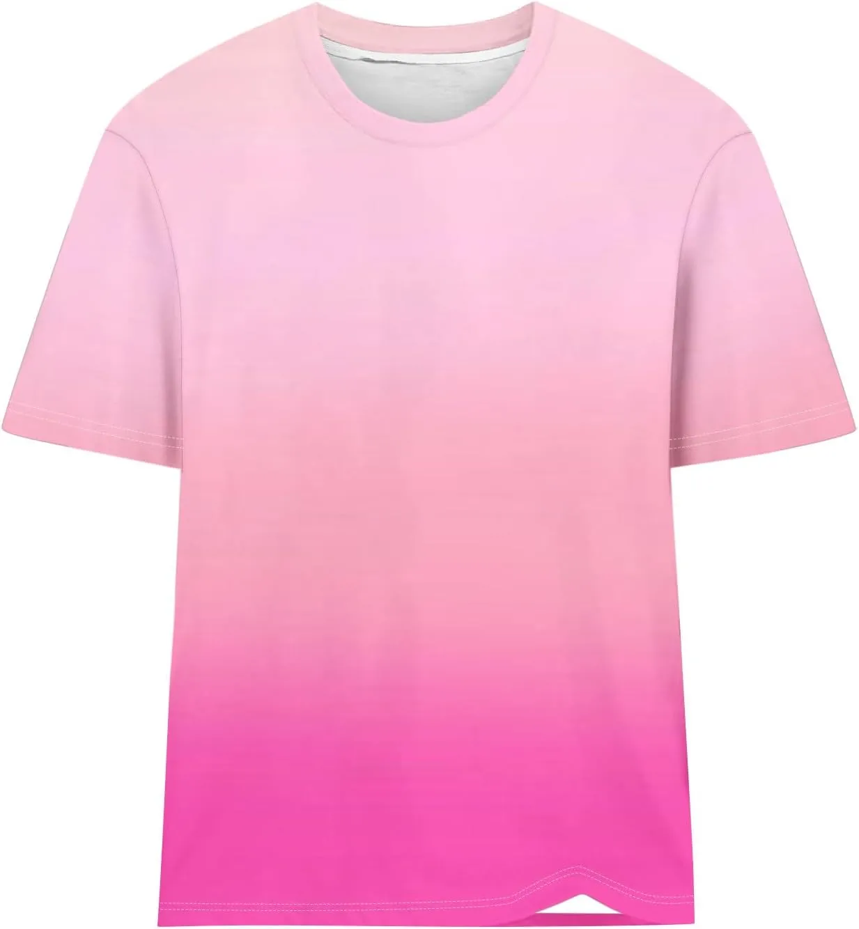 Womens Ombre Color Summer Tops Short Sleeve Tee Shirts Dressy Causal Cute Tshirts Trendy Vacation Clothes