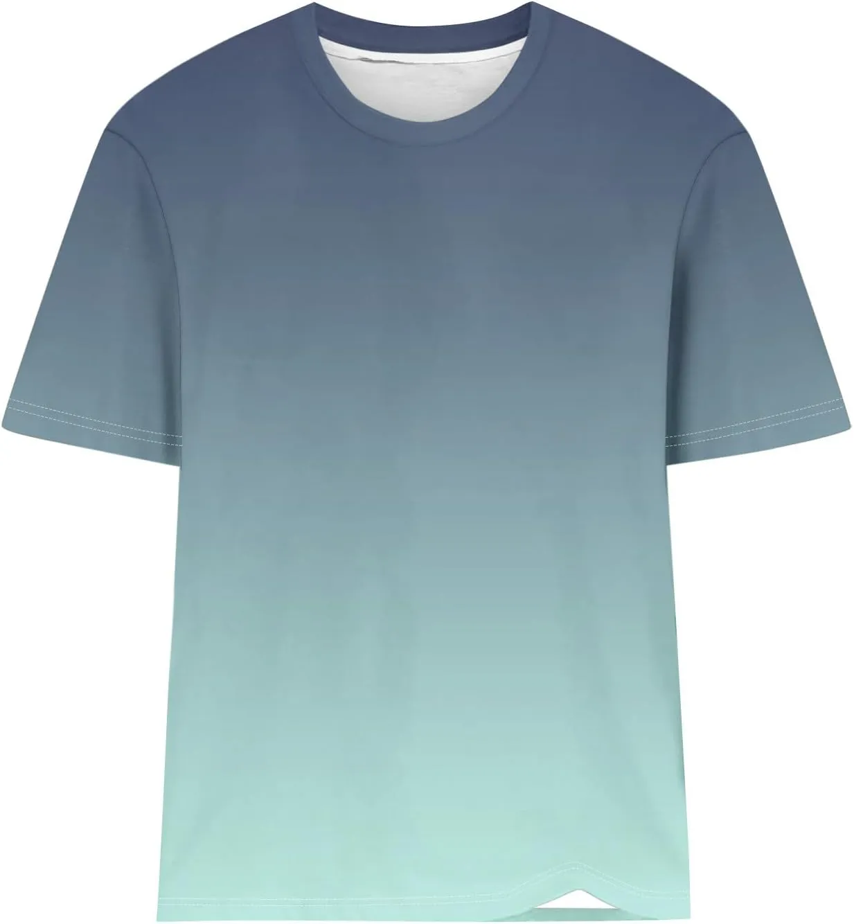 Womens Ombre Color Summer Tops Short Sleeve Tee Shirts Dressy Causal Cute Tshirts Trendy Vacation Clothes