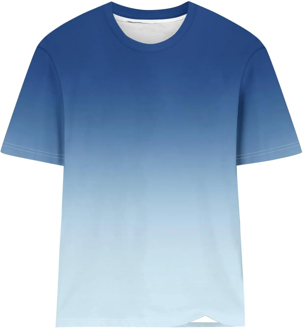 Womens Ombre Color Summer Tops Short Sleeve Tee Shirts Dressy Causal Cute Tshirts Trendy Vacation Clothes