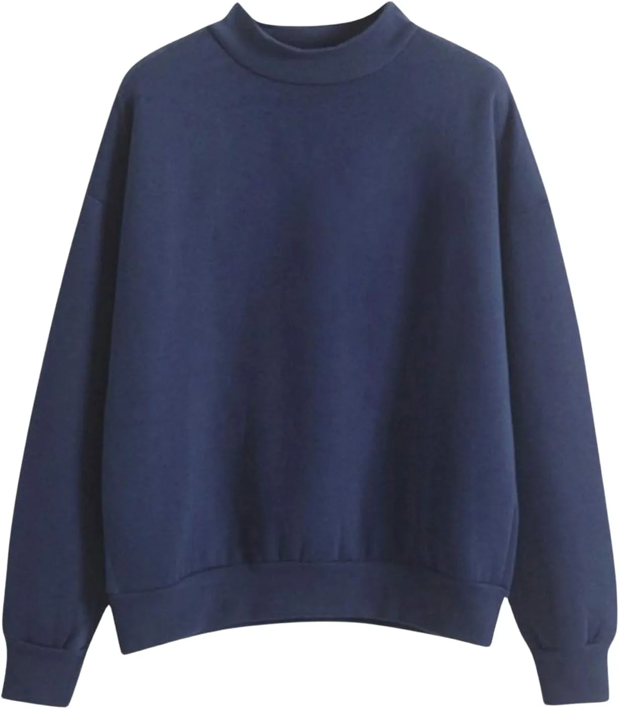Women's Oversized Sweatshirts Half Turtleneck Pullover Long Sleeve Fleece Tops Solid Casual Loose Fall Fashion Outfits