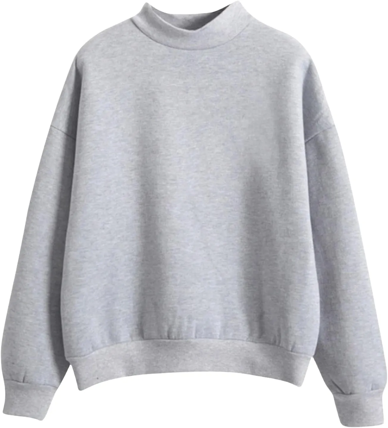 Women's Oversized Sweatshirts Half Turtleneck Pullover Long Sleeve Fleece Tops Solid Casual Loose Fall Fashion Outfits