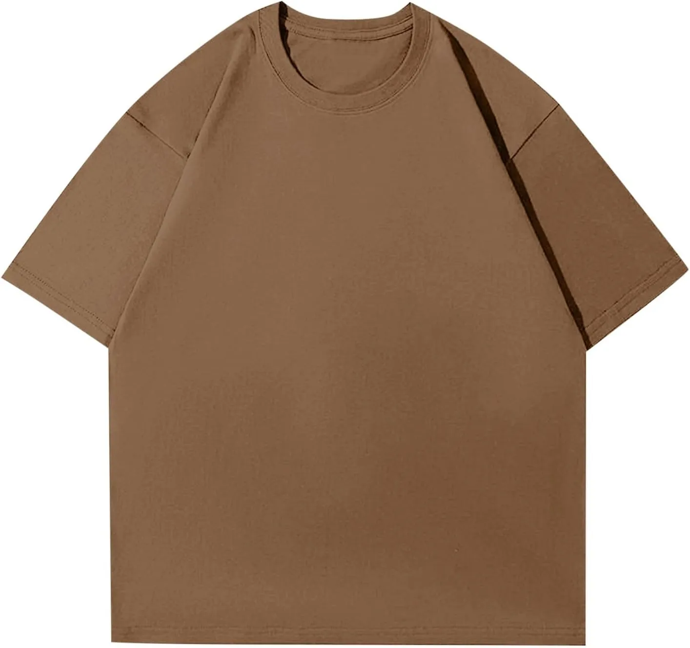 Women's Oversized T Shirts Tees Half Sleeve Crew Neck Cotton Tunic Tops