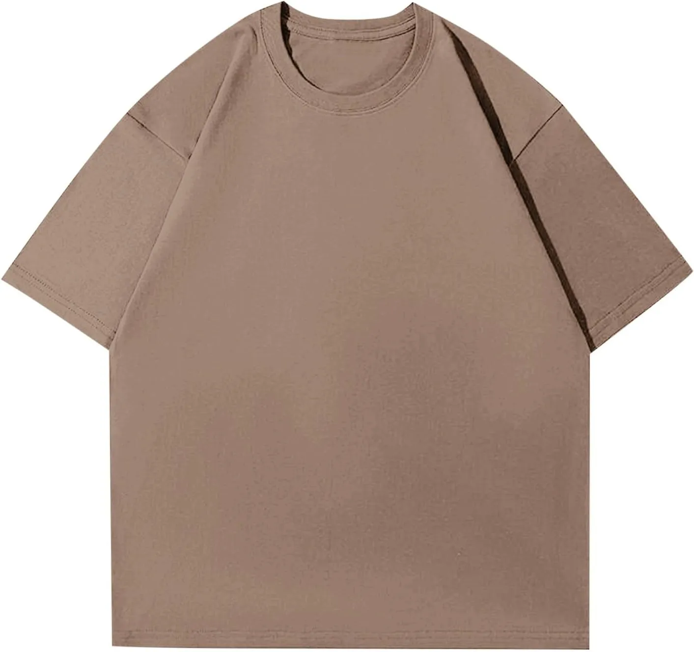 Women's Oversized T Shirts Tees Half Sleeve Crew Neck Cotton Tunic Tops