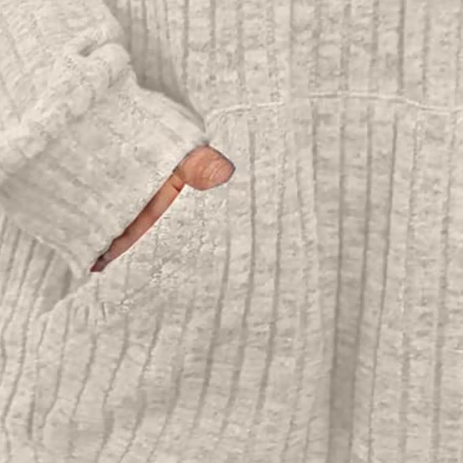 Women's Sweater Hoodies Fall Ribbed Knit Soft Touch Long Sleeve Hooded Tunics Dressy Crewneck Pullover Basic Sweater