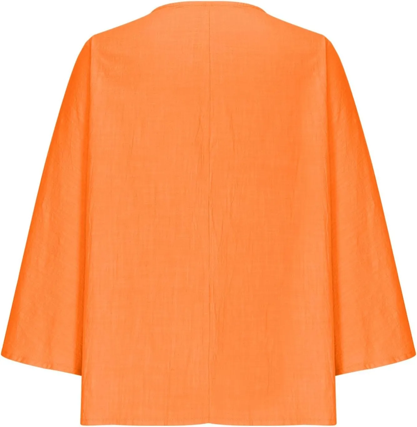 Womens Tops Casual Summer Linen Work Tops Trendy Button Down V Neck Long Sleeve Shirts Oversized Comfy Top Blouses