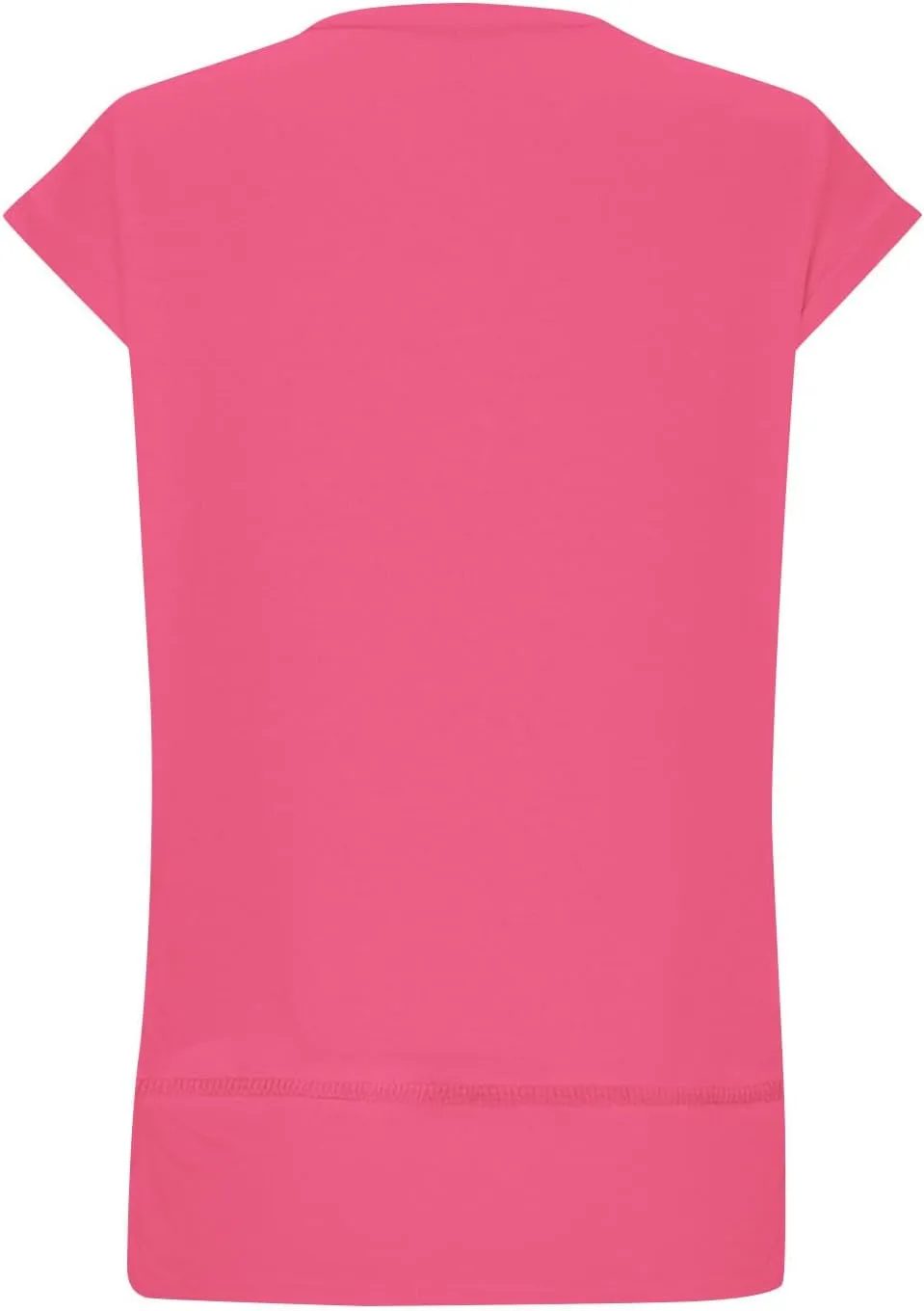 Womens Tops Fashion Cap Sleeves Round Neck Side Slit Solid Color Loose Comfy Casual Summer Outdoor Walking T-Shirts