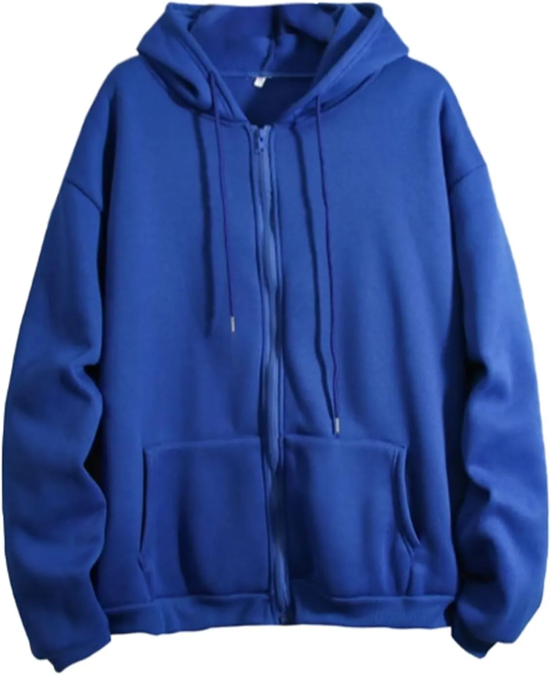 Womens Zip Up Hoodies Oversized Sweatshirt Long Sleeve Fleece Coat Workout Y2k Sweatshirts 2024 Fall Trendy