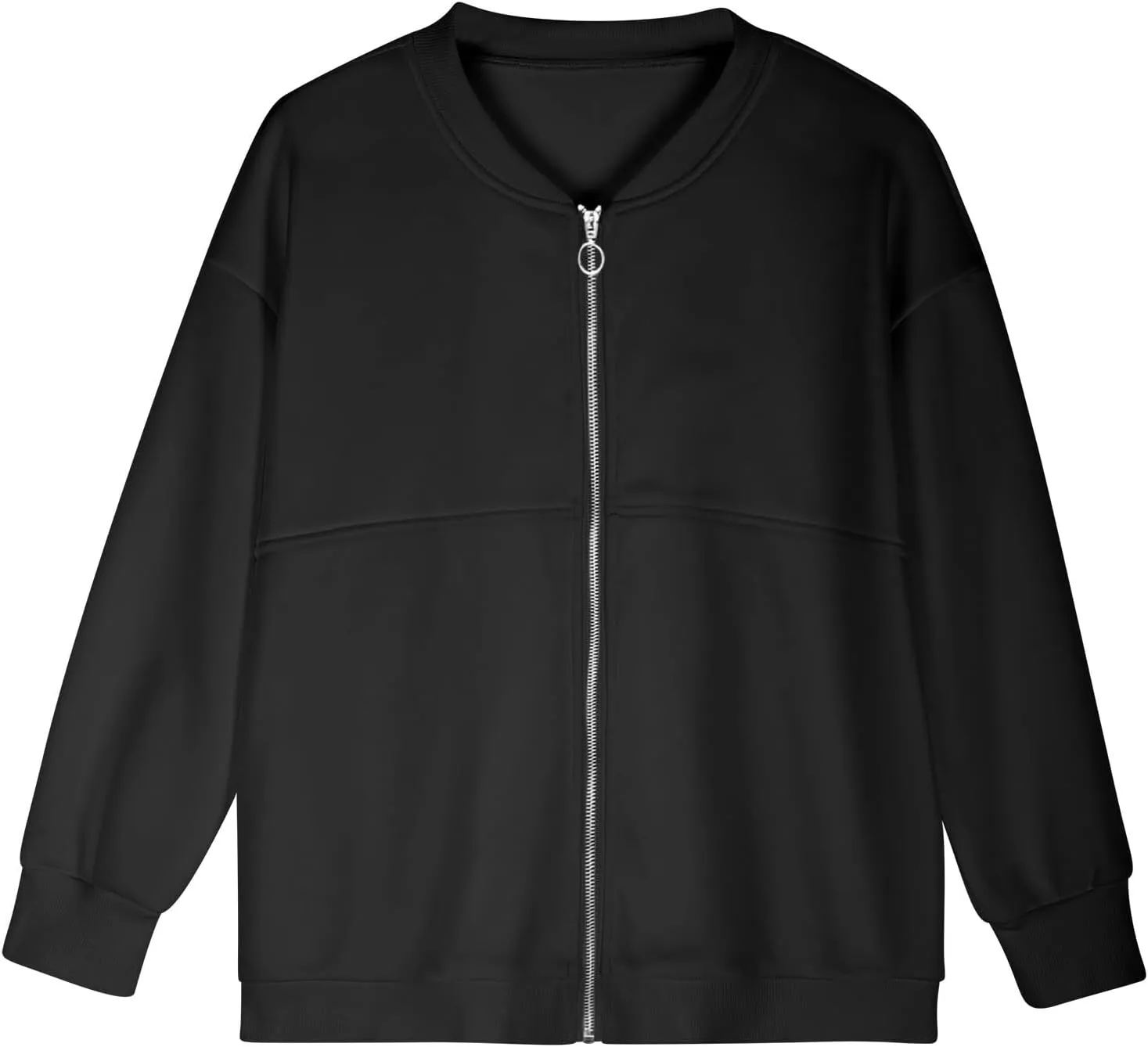 Women's Zip Up Sweatshirt Casual Long Sleeve Cropped Hoodies Fall Jacket 2024 Fashion Fleece Comfy Gym Pullover Tops