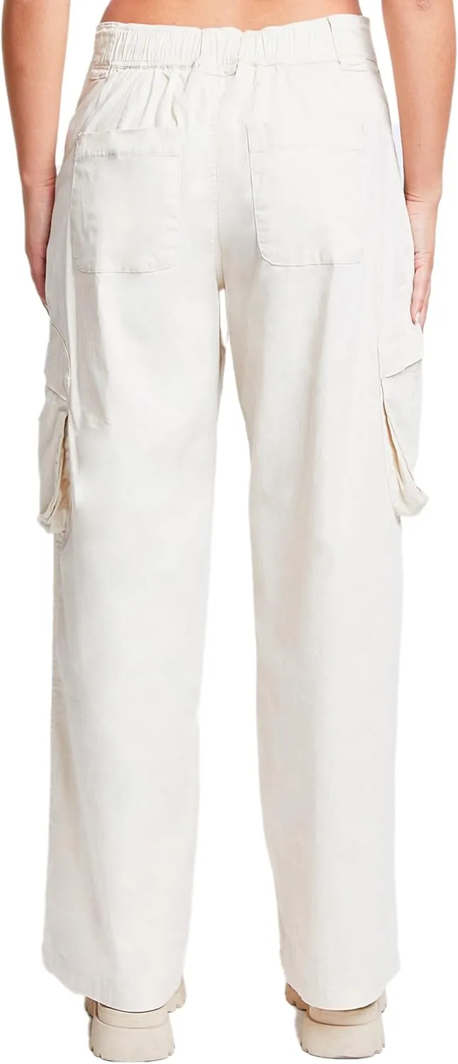 YMI Relaxed Fit Colored Cargo Utility Pant, Charcoal, S
