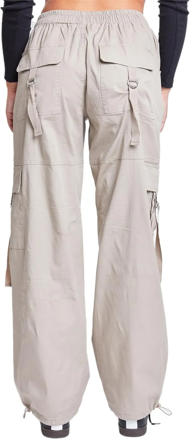 YMI Relaxed Fit Colored Cargo Utility Pant, Charcoal, S