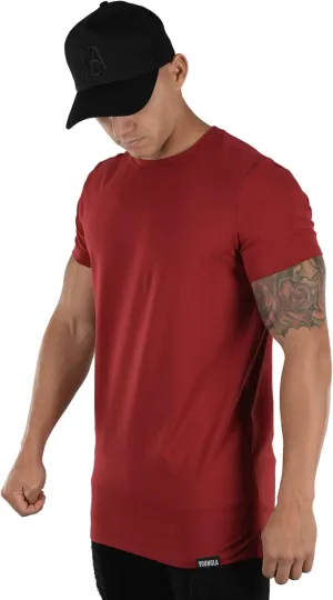 YoungLA Mens Minimalist Fitted T-Shirts | Long Drop Cut Tee | Workout Gym 411