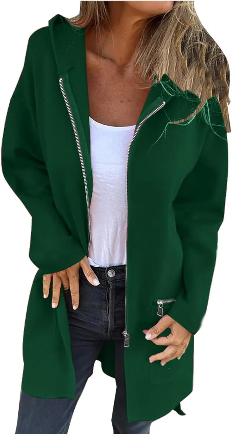 YRAETENM Womens Casual Jackets Single Breasted Notched Lapel Collar Wool Blend Overcoat Lightweight Solid Color Trench Coats
